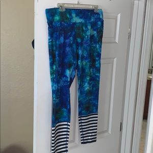 Tie dye workout tight